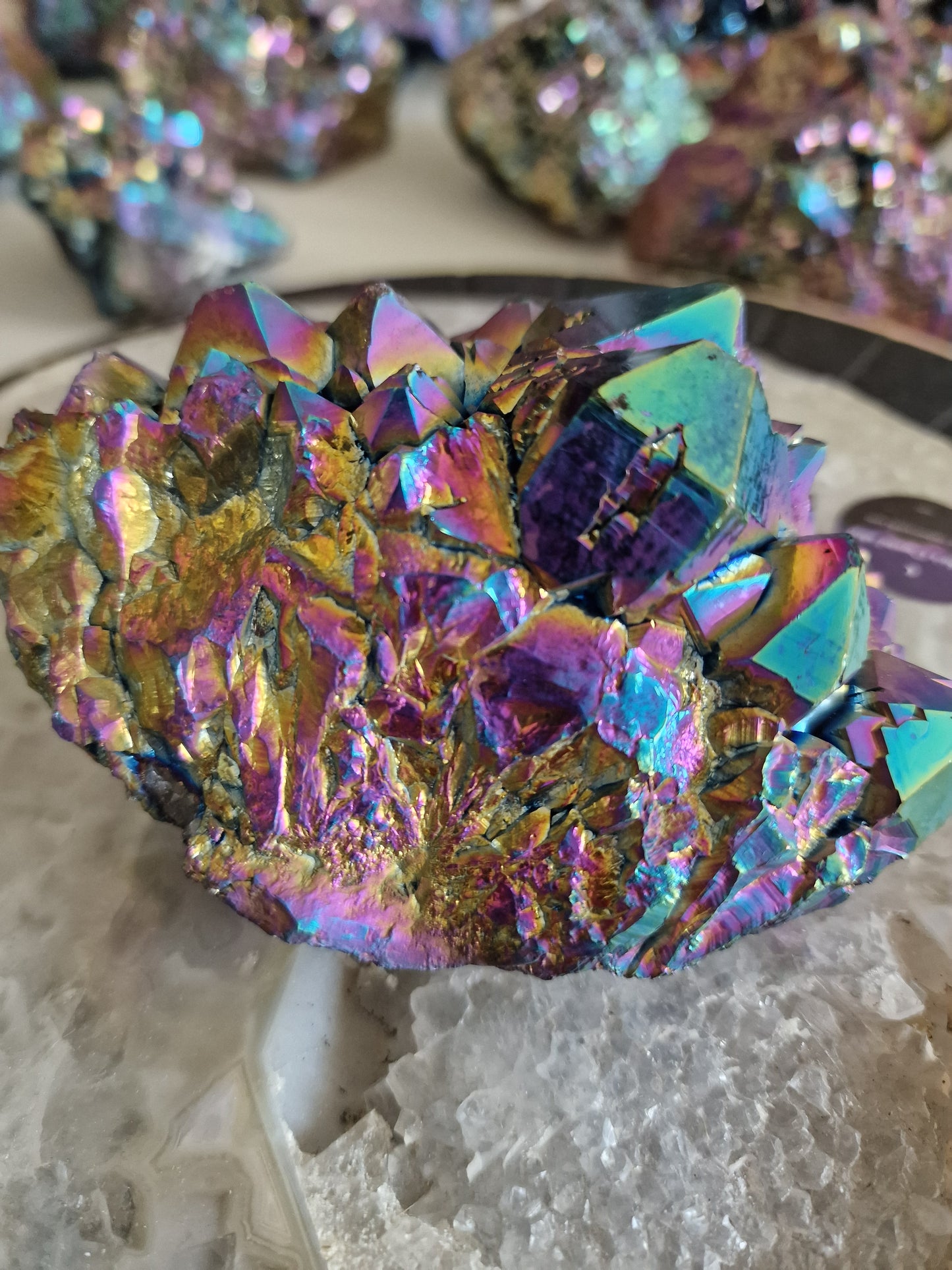 Titanium Aura (også kaldet Flame Aura) 850g– Unik krystal fra Arkansas, USA
