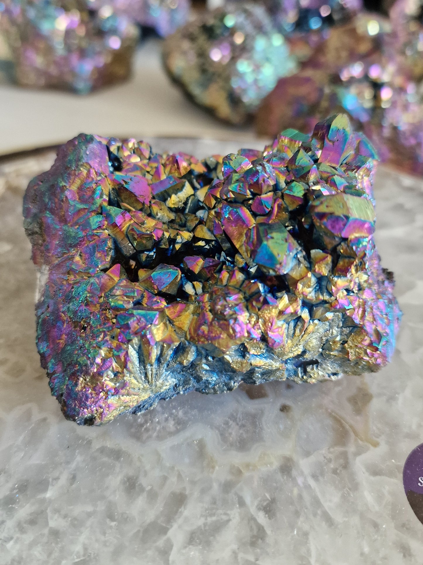 Titanium Aura (også kaldet Flame Aura) 467 g – Unik krystal fra Arkansas, USA