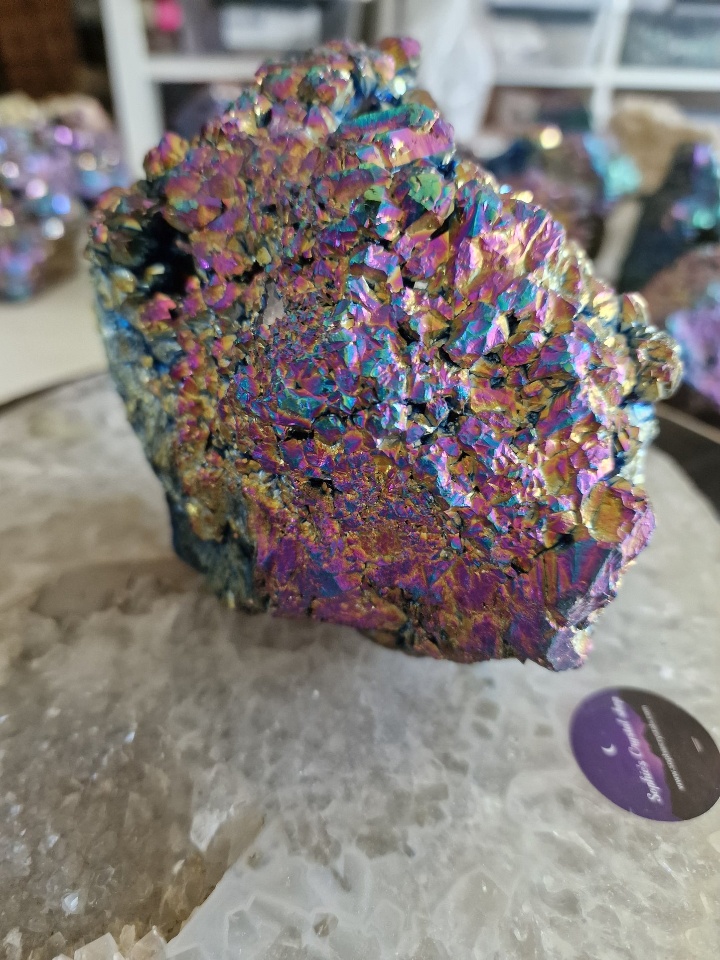 Titanium Aura (også kaldet Flame Aura) 1490g– Unik krystal fra Arkansas, USA