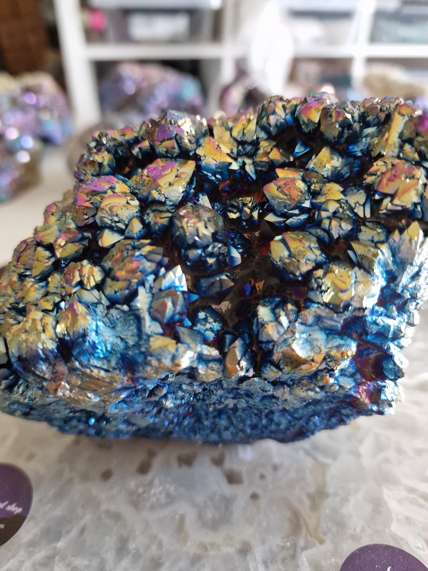 Titanium Aura (også kaldet Flame Aura) 1490g– Unik krystal fra Arkansas, USA