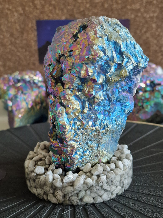 Titanium Aura på harpiksbase med natursten – 1150 g