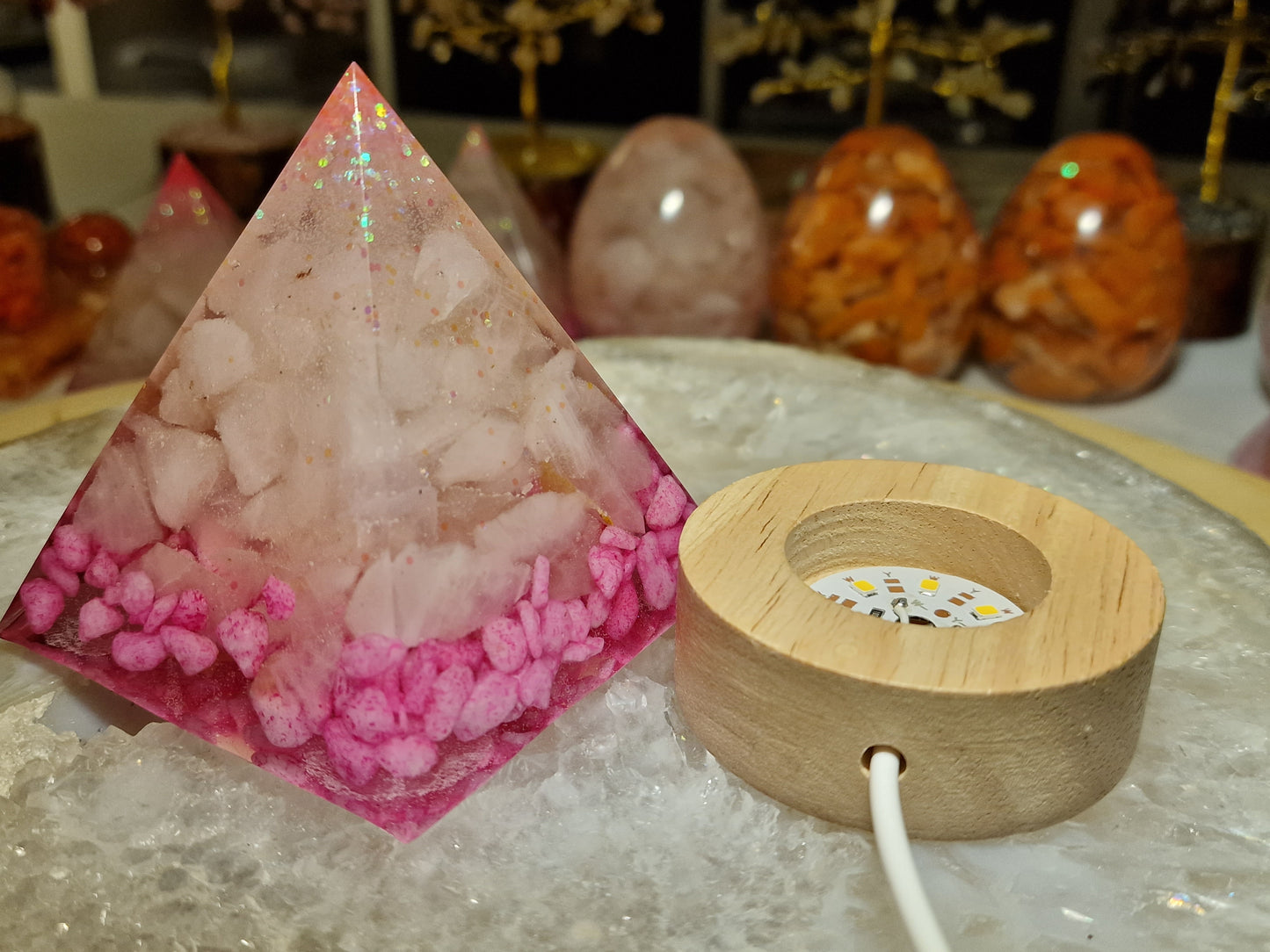 Rose Quartz lampe