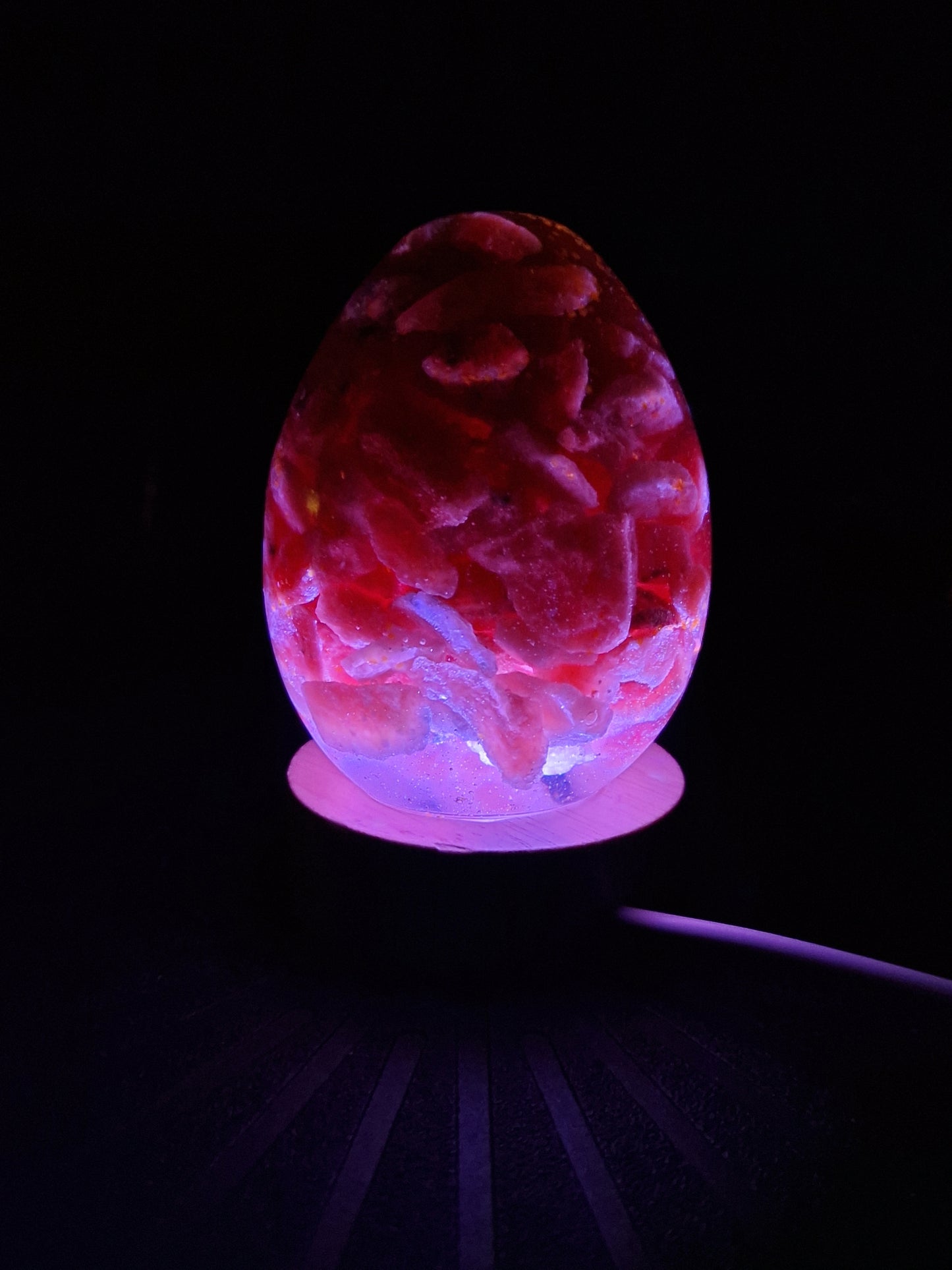 Calcite farve skiftende lampe