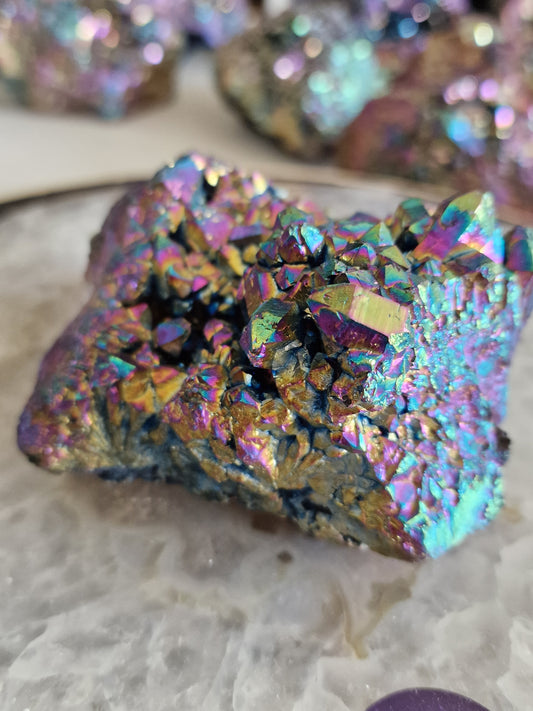 Titanium Aura (også kaldet Flame Aura) 467 g – Unik krystal fra Arkansas, USA