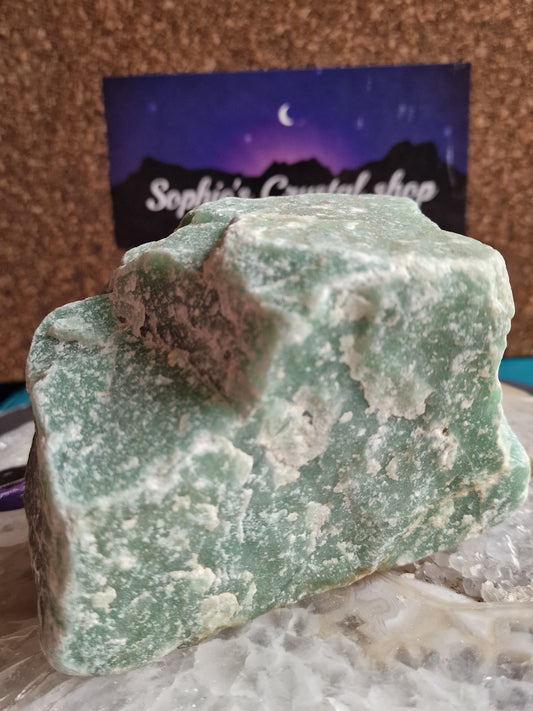 Rå grøn kvarts 1,6 kg