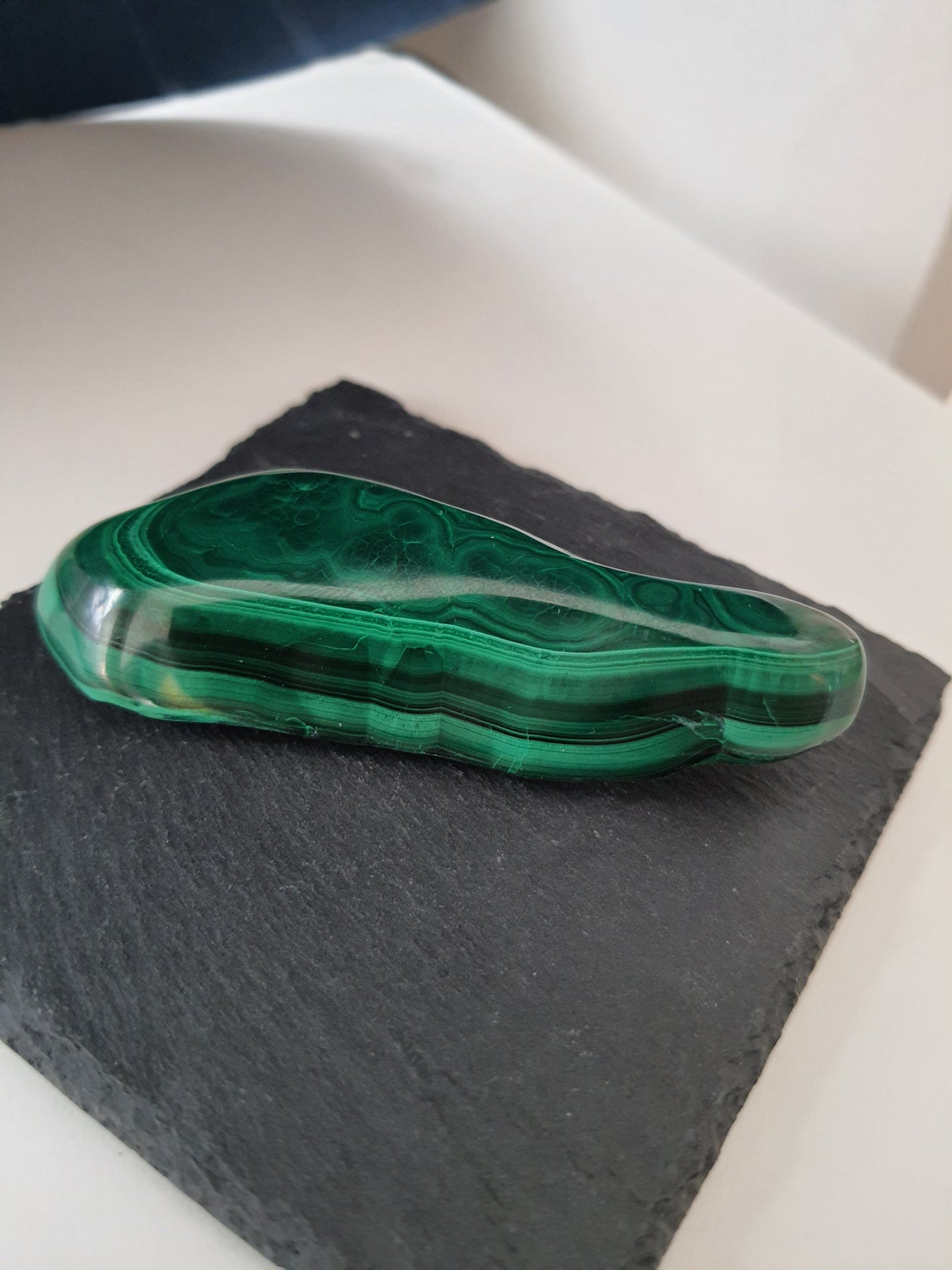 polished malachite