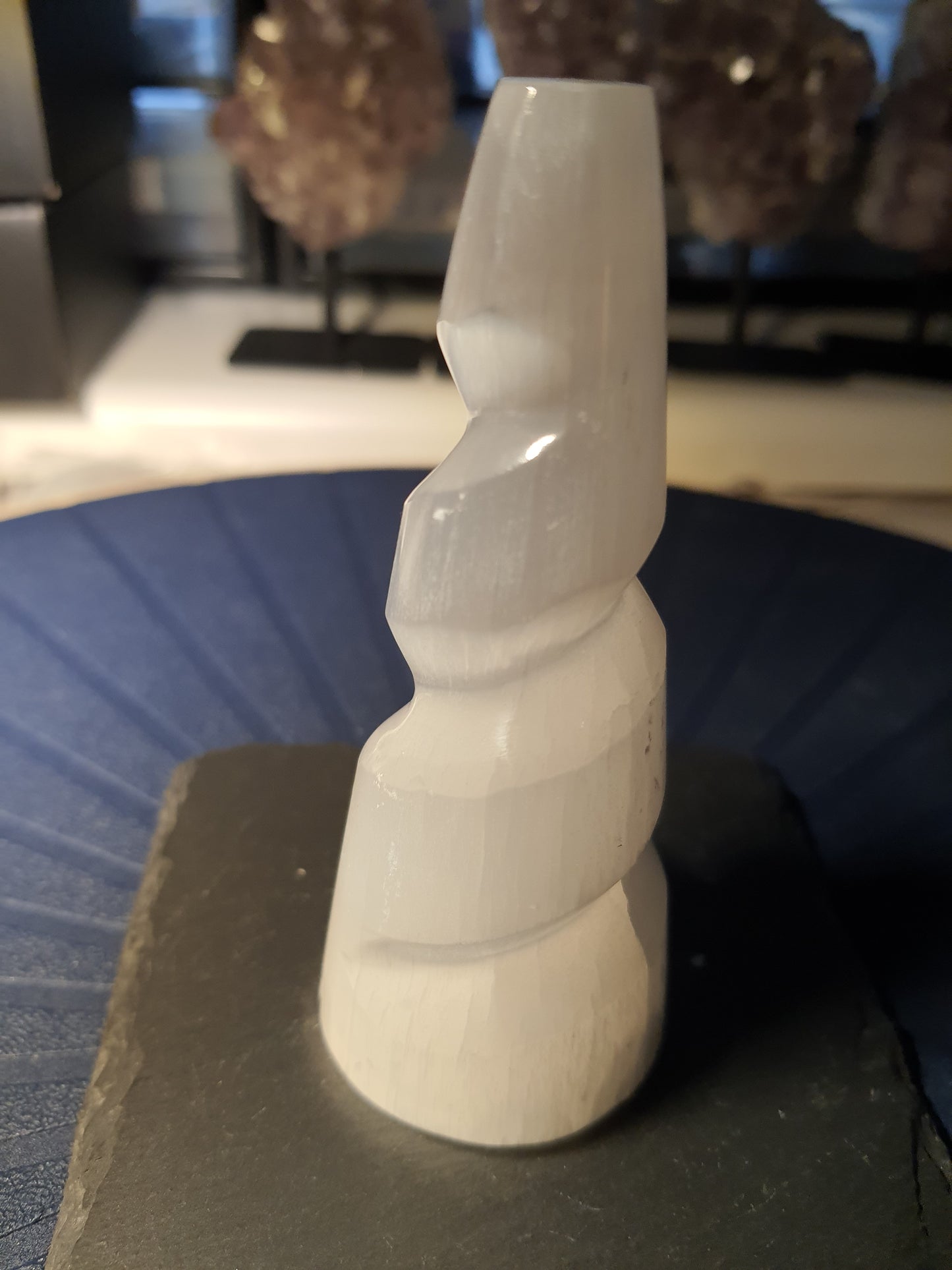 Spiral selenite tower