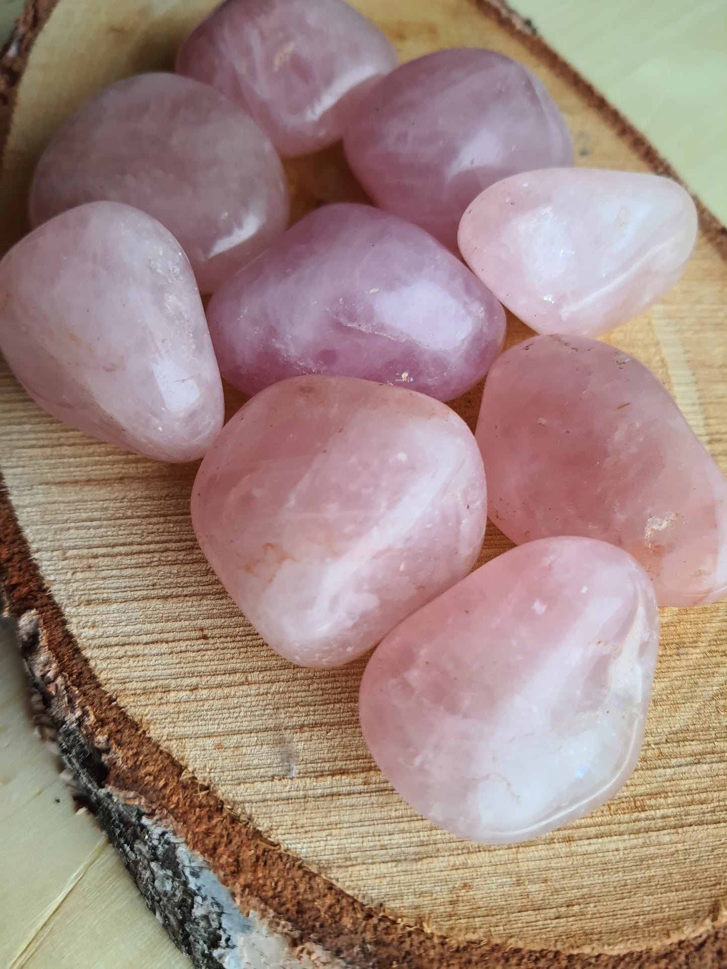 Pink Quartz pocket stone(extra quality)