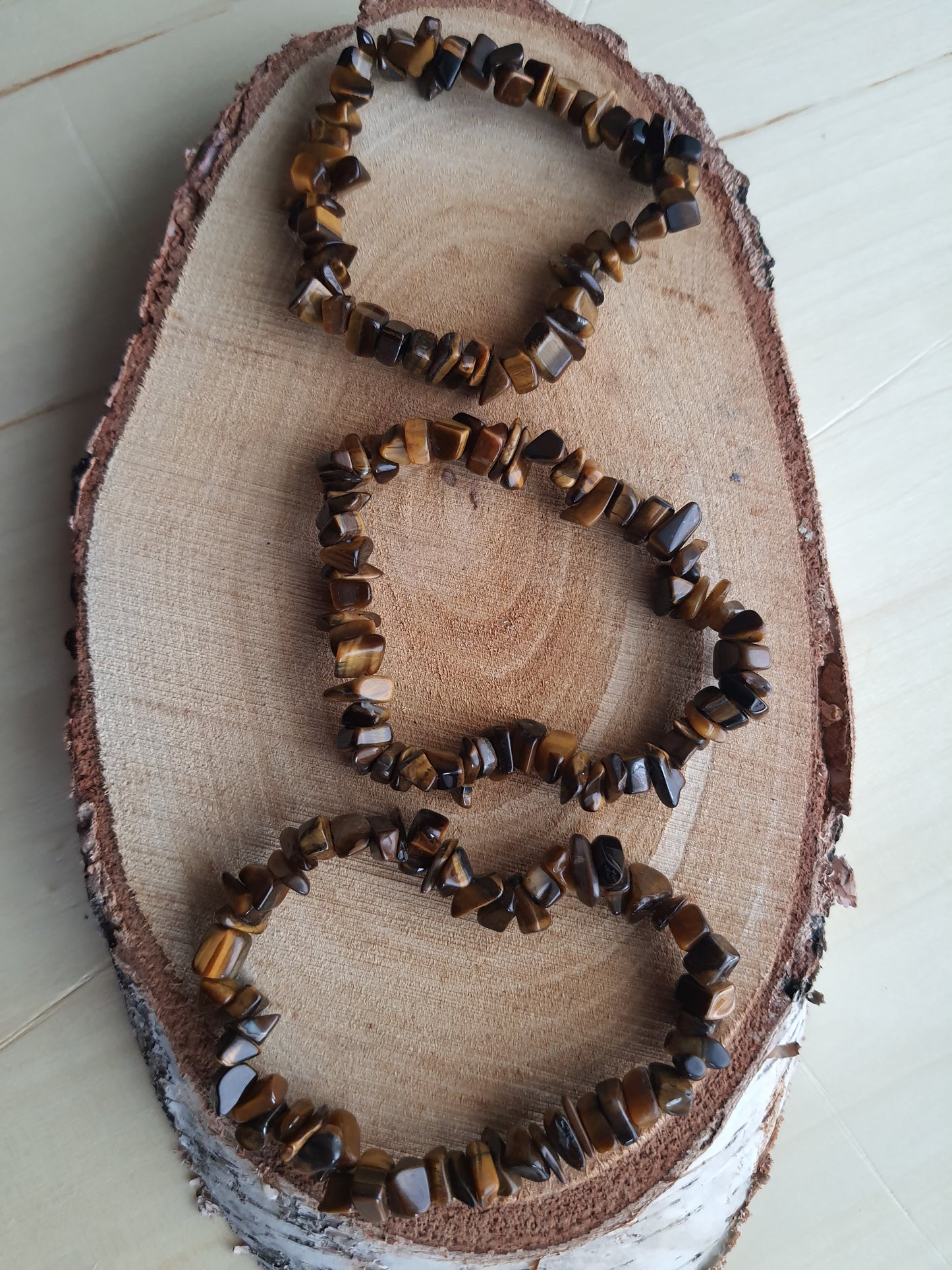 Tiger eye chip bracelet